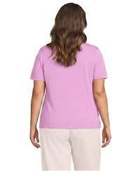 Lands' End Plus Relaxed Supima Cotton Crew Neck T-Shirt