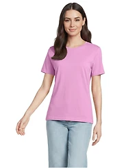 Lands' End Women's Tall Relaxed Supima Cotton Crew Neck T-Shirt
