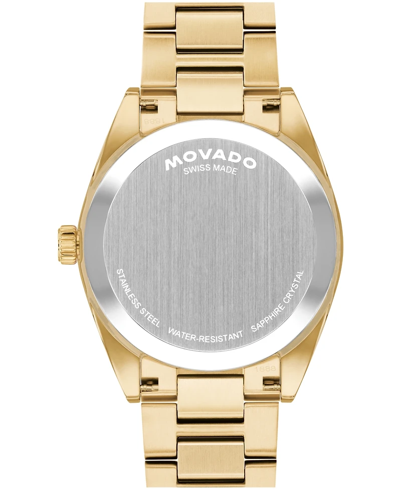Movado Men's Vantage Swiss Quartz Light Yellow Gold Pvd Steel Watch 40mm