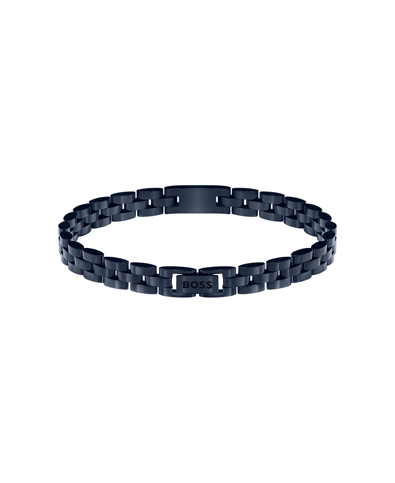 Hugo Boss Men's Archer Ionic Plated Blue Steel Bracelet