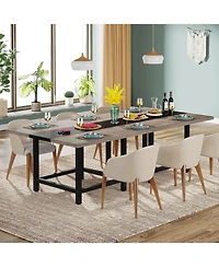 Tribesigns 39.4" Square Farmhouse Dining Table for 4