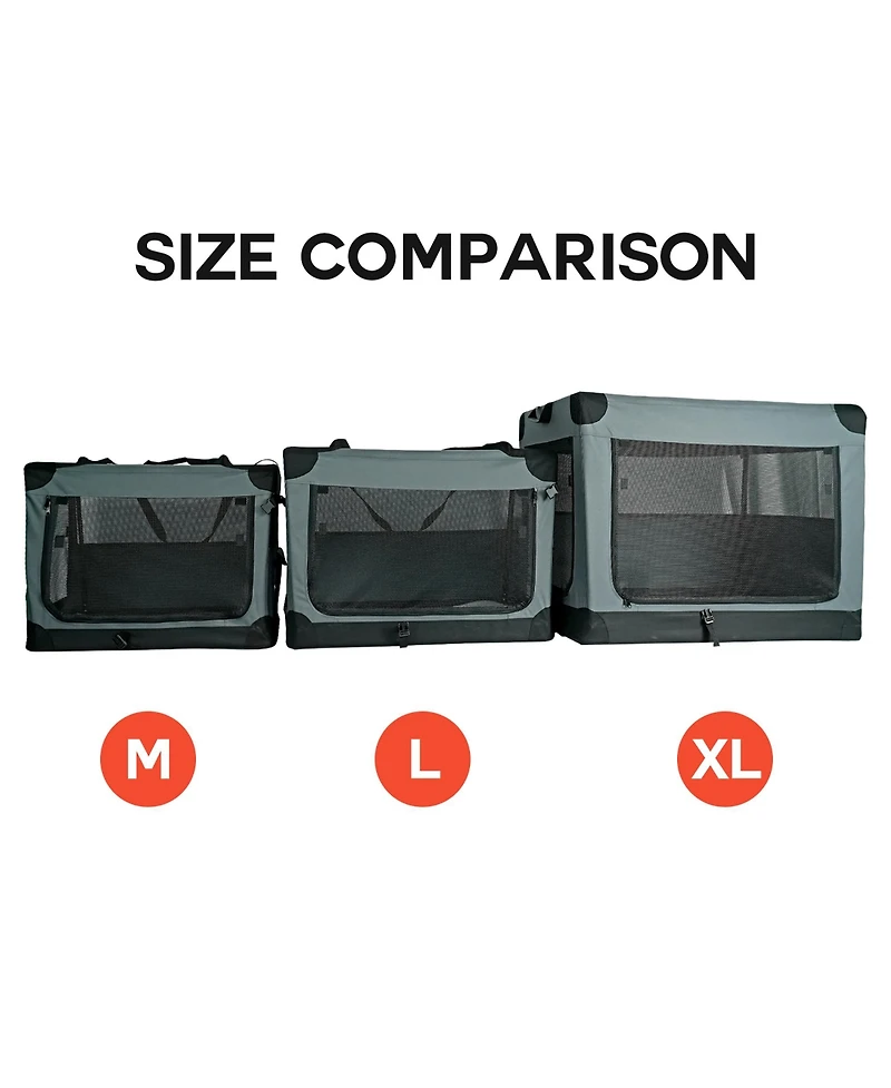 Ashfield and Harkness: 30" Soft Collapsible Dog Crate
