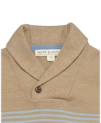 Hope & Henry Little Boys (5-7) Organic Shawl Collar Stripe Sweater
