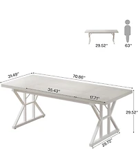 Tribesigns 70.86" Industrial Executive Desk