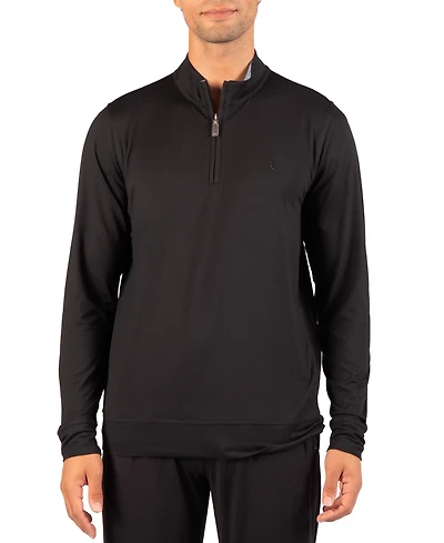 TailorByrd Men's Brushed Melange Quarter Zip