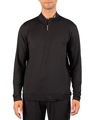TailorByrd Men's Brushed Melange Quarter Zip