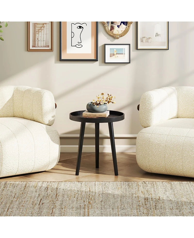 Costway Round Side Table Sofa Coffee End Accent Nightstand Home Furniture.