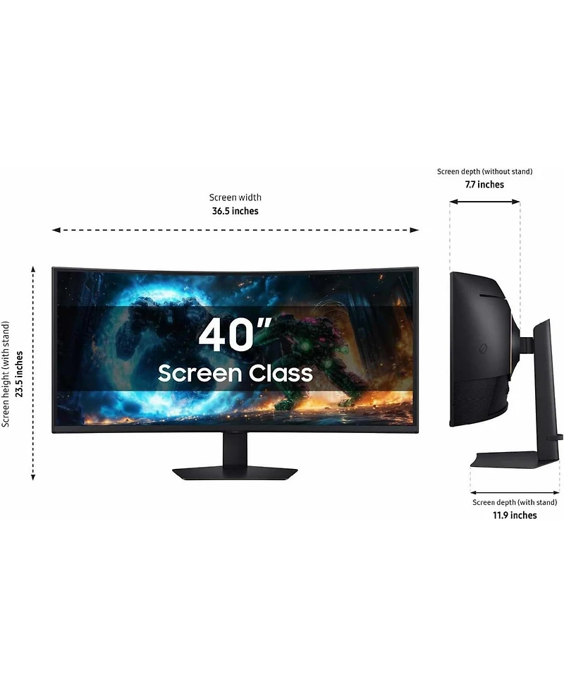 Samsung Odyssey G75F 40" Curved 5K 180Hz Ultrawide Computer Monitor