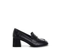 London Rag Women's Pitaka Block Heel Penny Strap Loafers