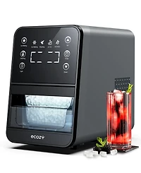Ecozy Chillio Nugget Ice Maker, 40 lbs/Day, Tds Display, Self-Cleaning