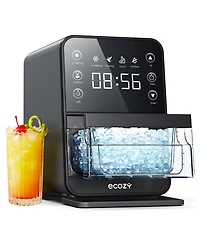 Ecozy Chillio Nugget Ice Maker, 40 lbs/Day, Tds Display, Self-Cleaning