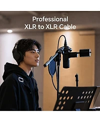 Lofree Balanced Low-Noise Xlr Microphone Cable, 10 ft., 2-Pack