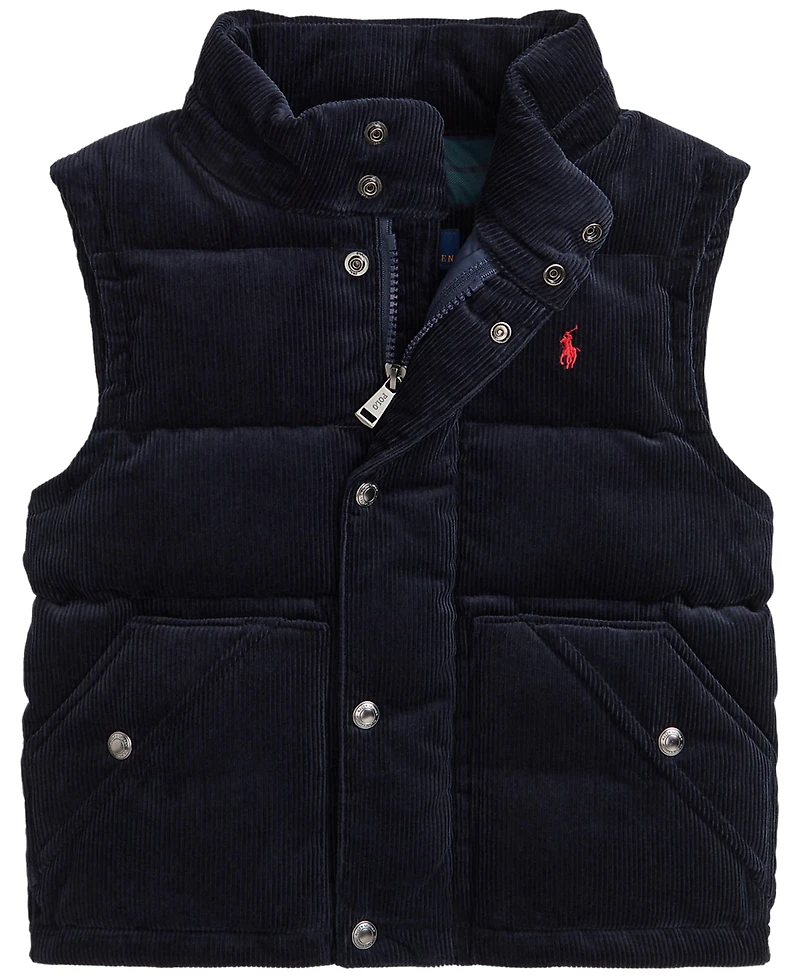 Polo Ralph Lauren Boys' 2T-7 Convertible Corduroy Down Jacket
