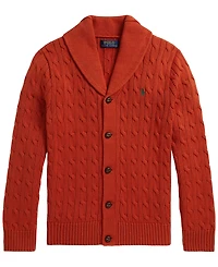 Polo Ralph Lauren Boys' 8-20 Cable-Knit Cotton Shawl Cardigan