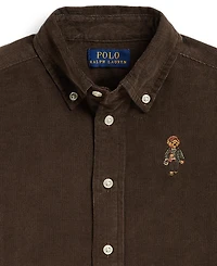 Polo Ralph Lauren Boys' 2T-7 Bear Cotton Corduroy Shirt