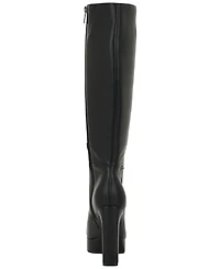 Guess Women's Daska Platform Block Heel Dress Boots