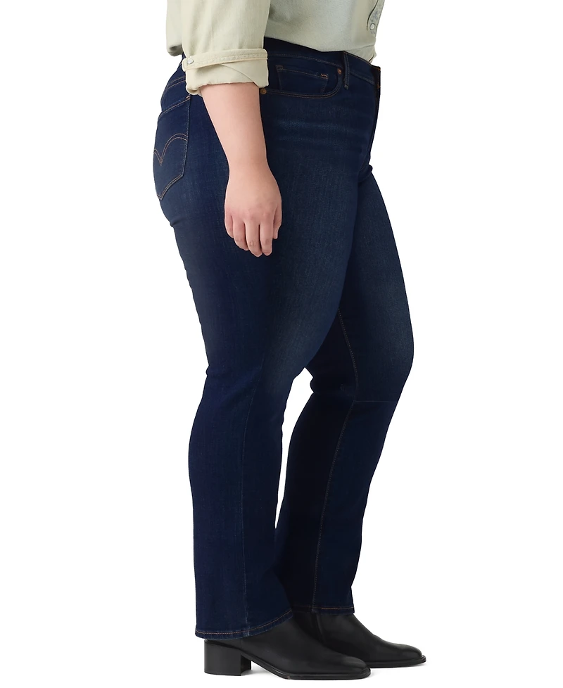 Levi's Plus Classic Straight Mid-Rise Stretch Jeans
