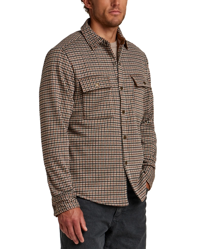 Weatherproof Vintage Men's Knit Check Shirt Jacket