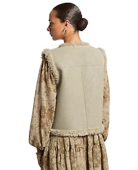 Michael Kors Women's Faux Shearling Sleeveless Vest