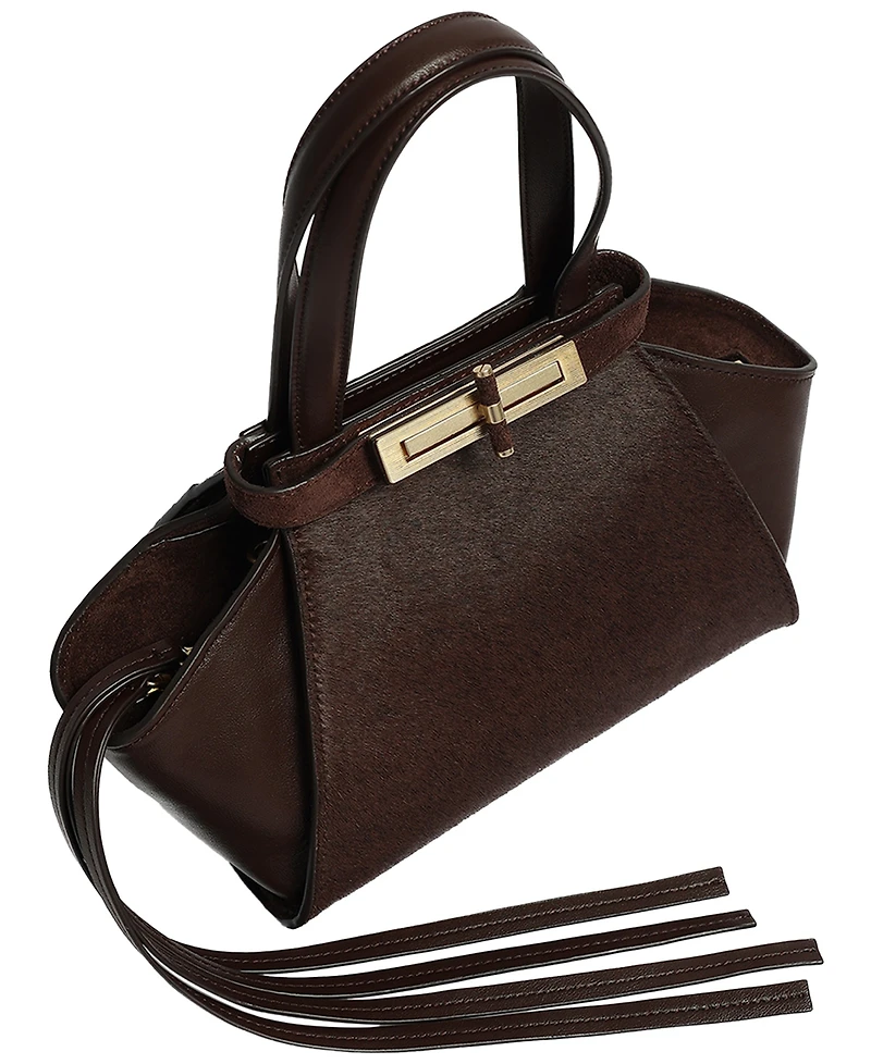 Kenneth Cole Leather Small Satchel Handbag