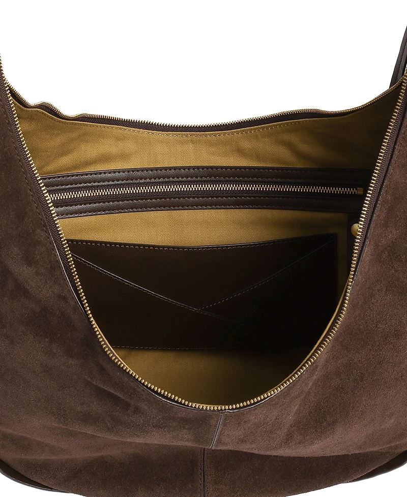 Kenneth Cole Highline Leather Extra-Large Banana Hobo Handbag
