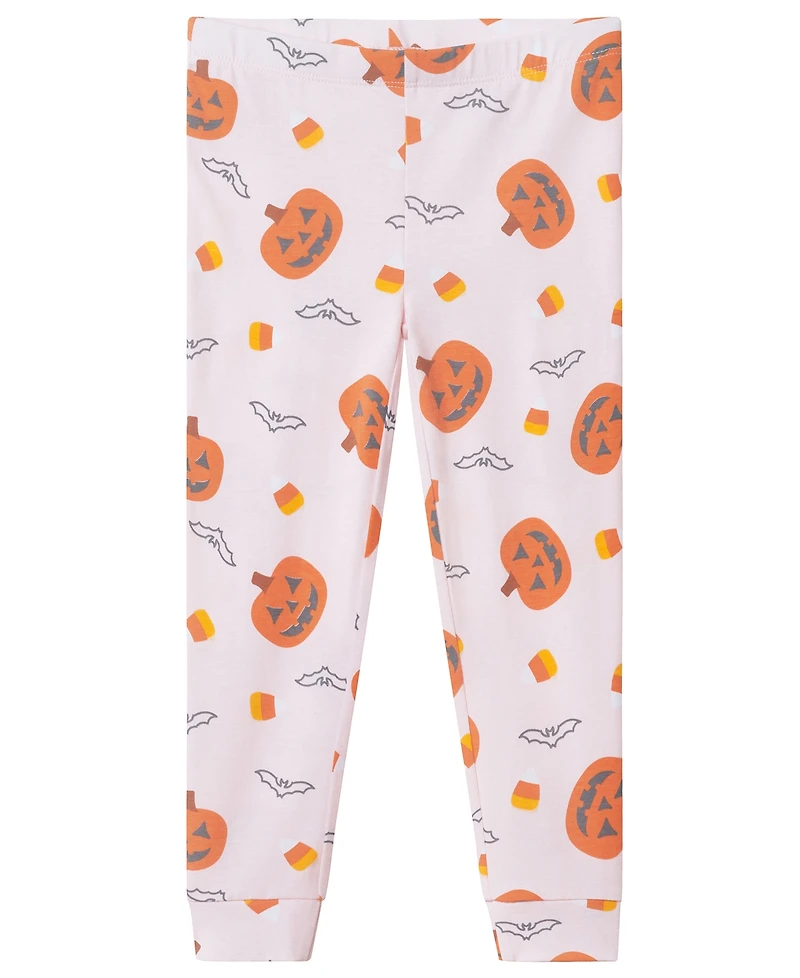 Andy & Evan Toddler Girls' 2T-4T Pumpkin Print Pajama, 2-Piece Set