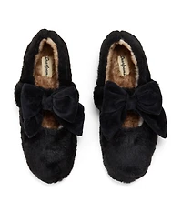 Dearfoams Women's Pennie Maryjane With Bow Slippers