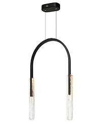 Cwi Lighting Curva 22" Metal Chandelier