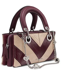 Karl Lagerfeld Paris Benoite Small Leather Satchel Handbag