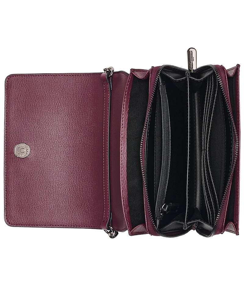 Karl Lagerfeld Paris Lourdes Mini Leather Crossbody