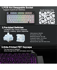 Lofree F75 Pro Wireless Hot-Swappable Mechanical Gaming Keyboard