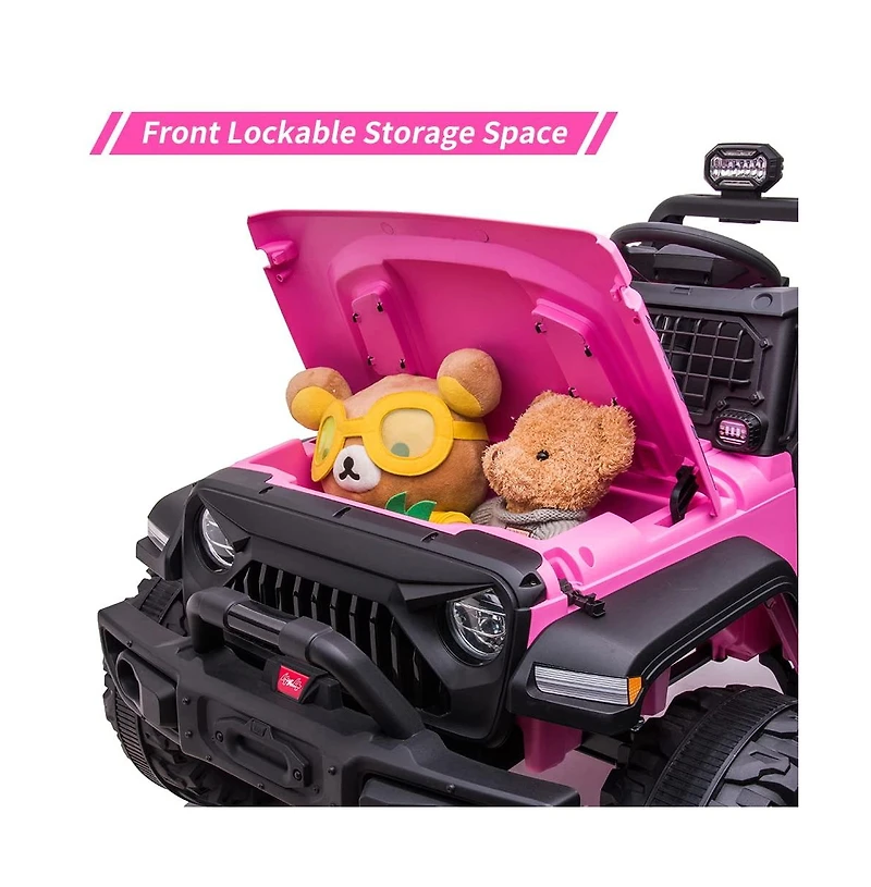 homfan 2-Seat Kids Ride-On Electric Truck with Remote Control, Ages 3-8