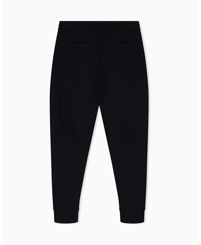 A|X Armani Exchange Men's Black And Gold Box Jogger