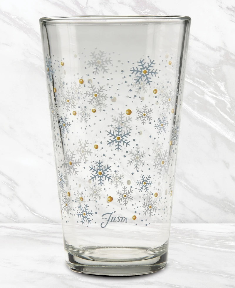 Fiesta Snowflakes Tapered Cooler Glasses, Set of 6, Exclusively at Macy's