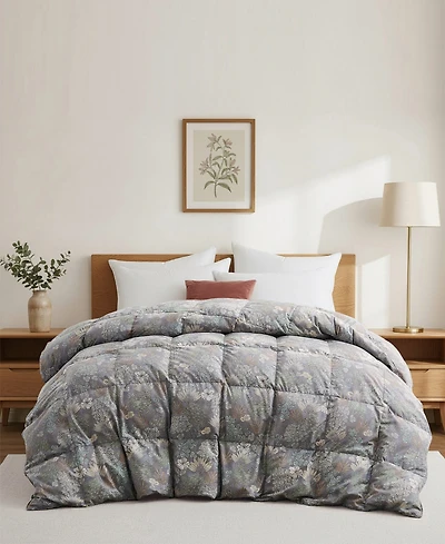 Unikome Printed All Season White Goose Feather Fiber Comforter