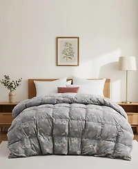 Unikome Printed All Season White Goose Feather Fiber Comforter