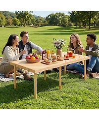 44"x22" Wood Folding Picnic Table
