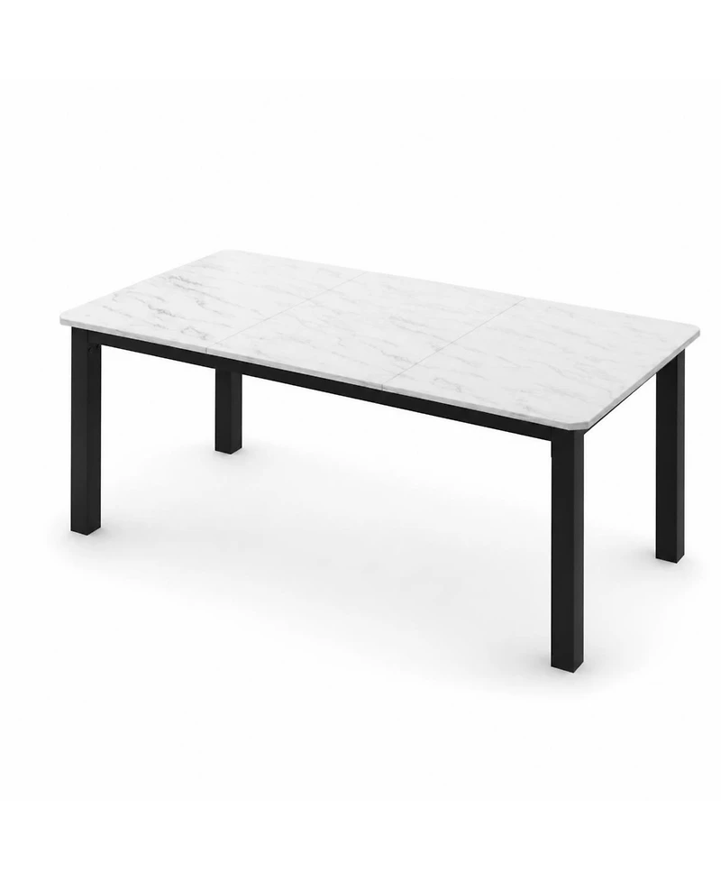 78.7" Industrial Dining Table for 8-10