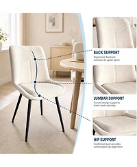 Upholstered Dining Chairs Set of 6