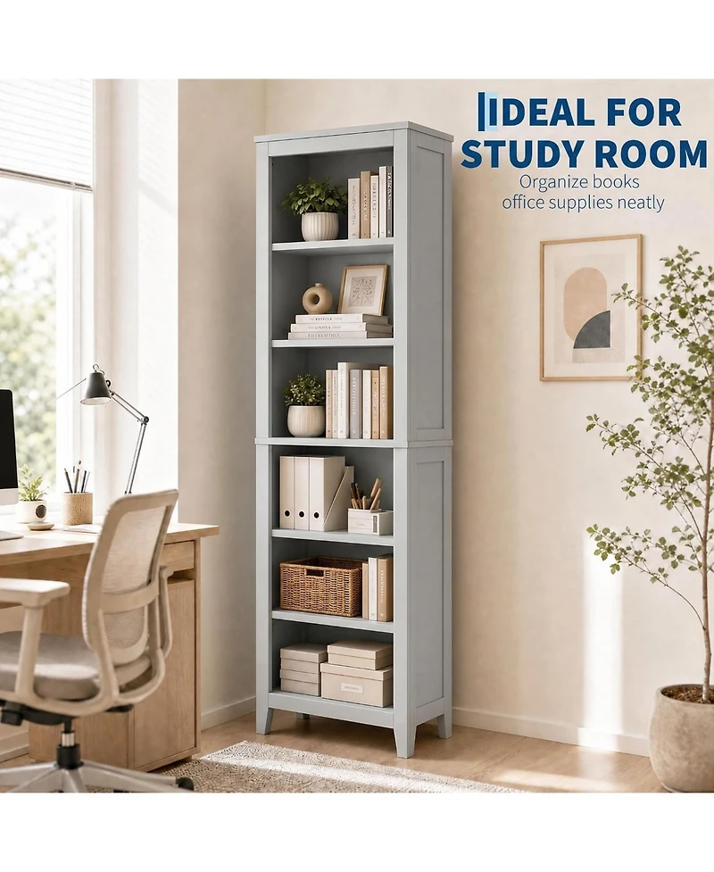 6-Tier Bookshelf