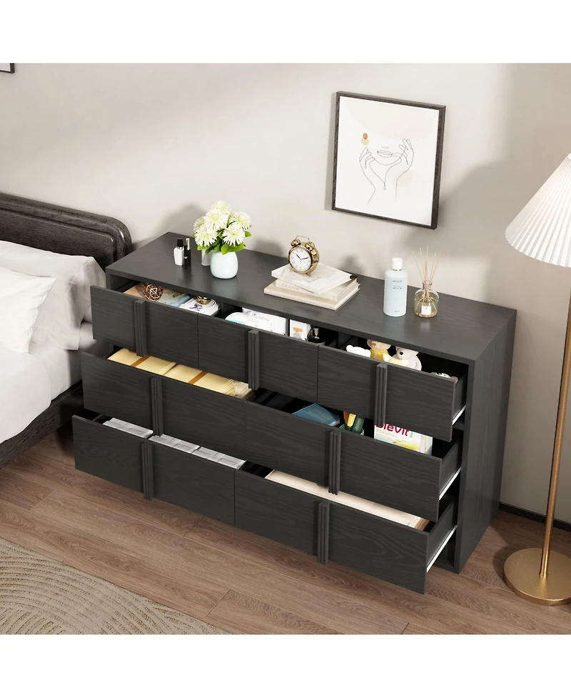 54" Wood Storage Dresser