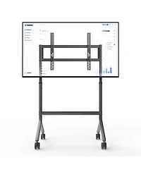 Kanto MTP90 Height Adjustable Rolling Tv Stand for 55" - 90" TVs