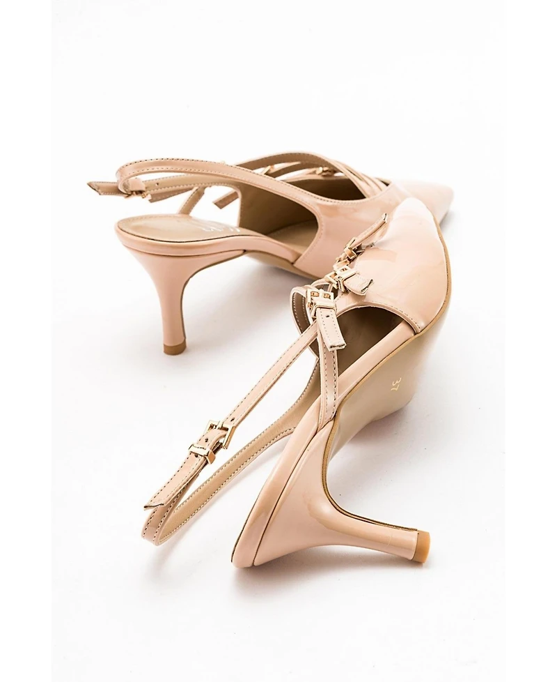 Prologue Shoes Women's Magra Pointed-Toe Slingback Stiletto