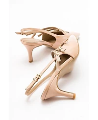 Prologue Shoes Women's Magra Pointed-Toe Slingback Stiletto