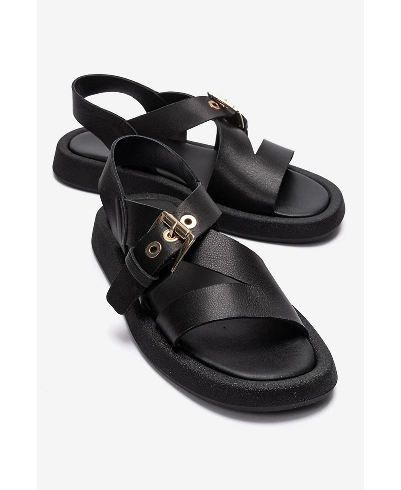 Forever and Always Shoes Women's Roven Leather Sandal