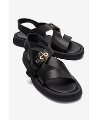 Forever and Always Shoes Women's Roven Leather Sandal