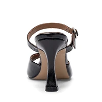 Forever and Always Shoes Women's Urael Leather Stiletto Strap Sandal