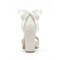 Prologue Shoes Women's Maera Block Heel Bridal Sandal