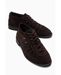 Forever and Always Shoes Women's Astron Leather Casual Lace Up