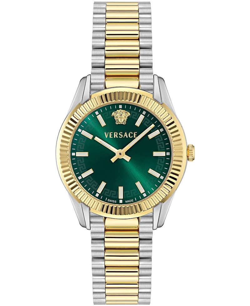 Versace Women's Apodis Ip Yellow Gold Stainless Steel Bracelet Watch 34mm